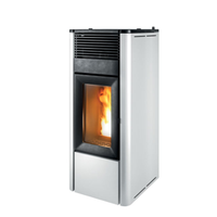 STUFA TEIA BIANCA MCZ 10 KW 1 CANALIZZAZIONE