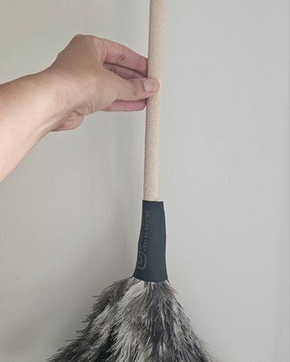 Spolverino con la piuma di struzzo naturale 