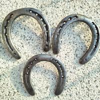 Ferri di cavallo vintage portafortuna (3 pezzi)