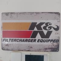 insegna vintage K&N filtredcharger misura 30x20