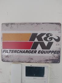 insegna vintage K&N filtredcharger misura 30x20