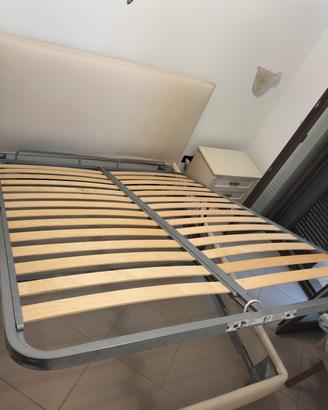 Letto contenitore ecopelle Chateau d'ax 
