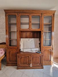 Libreria / Parete Attrezzata Classica intarsiata
