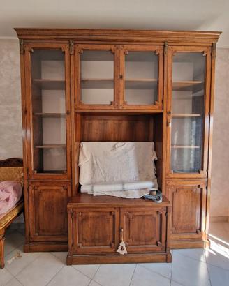 Libreria / Parete Attrezzata Classica intarsiata