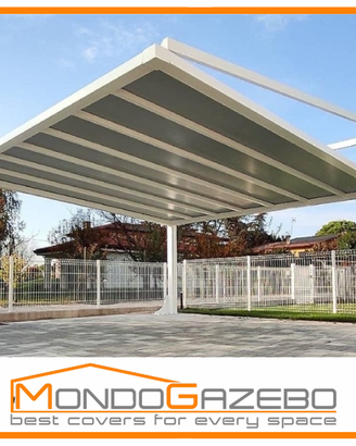Carport box auto 5x5 copertura moderna pensilina