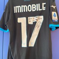 Maglietta Lazio 22/23 autografata da Ciro Immobile