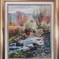 Quadro P. Barale olio su tela 50x40 cm