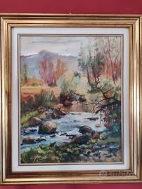 Quadro P. Barale olio su tela 50x40 cm