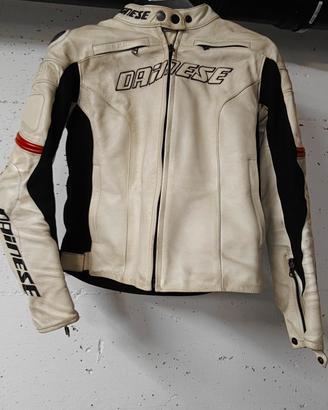 Giubbotto moto Dainese da donna in pelle taglia 44