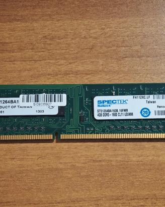 MEMORIA RAM 4GB DD3 1600MHZ
