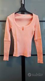 Maglia a coste Intimissimi rosa salmone - taglia S