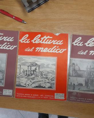 Riviste " la lettura del medico " 3 pz