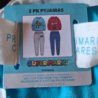 Set 2 pigiami 128 cm di Super Mario