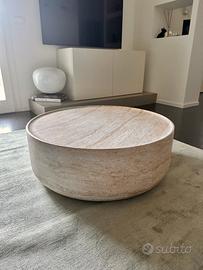 Tavolino rotondo Travertino Sklum