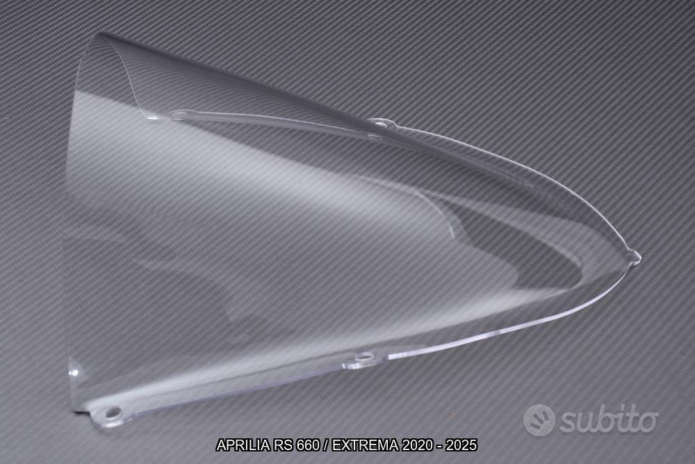 Parabrezza Doppia Bolla In Grigio Fumo Per Aprilia RS 660 (2020-2023) – Riduce Il Rumore E Devia Il Vento Per Una Guida Più Confortevole