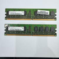 MEMORIA RAM 2 banchi x 512 mb PC2 4200U 444-11-a1