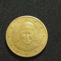 MONETA 50 CENTESIMI CITTA' DEL VATICANO 2015