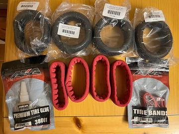 Set 4 gomme AKA Off-Road 1:8 NON SPEDISCO