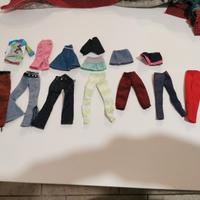lotto vestiti barbie abbigliamento