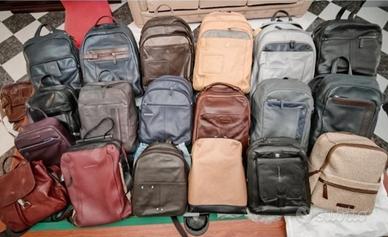 zaini the bridge e piquadro in pelle 