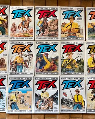 Tex albo speciale - collezione dal n° 1 al 15