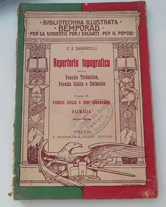 Repertorio topografico Venezia Giulia Bemporad WW1