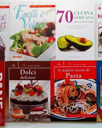 Lotto 8 libri di cucina come nuovi
