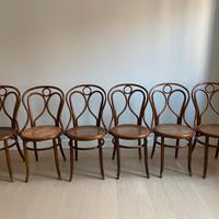 Set di 6 sedie in legno Engelstuhl n.19 di Fischel