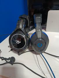 Lotto 2 Cuffie Gaming - DA RIPARARE / PEZZI DI RIC