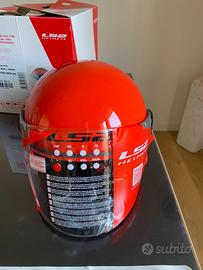 Casco Moto Bambino 52cm LS2 con scatola ed adesivi