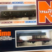 Vagoni treno Lima scala 1:160    N