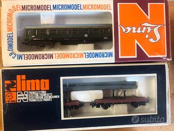 Vagoni treno Lima scala 1:160    N