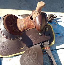 Sella western per pony completa.