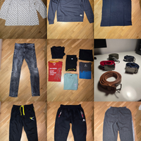 Lotto felpe, magliette, pantaloni, cinture