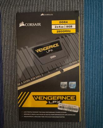 RAM DDR4 8gb 2800mhz Corsair Vengeance