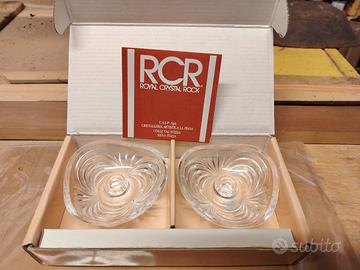 porta candele in cristallodella linea "Aurea",