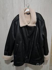 Giacca Nera con Lana 