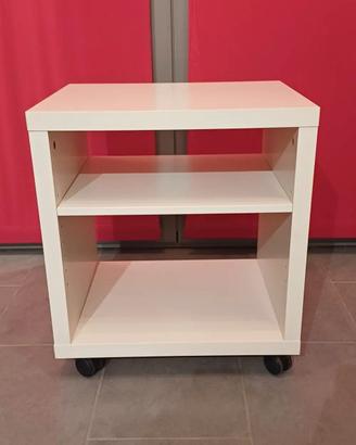 Mobiletto con rotelle bianco ikea