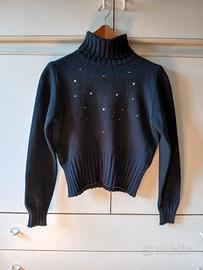 Maglione donna a collo alto Glenfield nero
