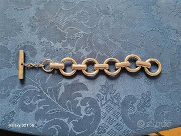 Gucci Bracciale a catena vintage in argento