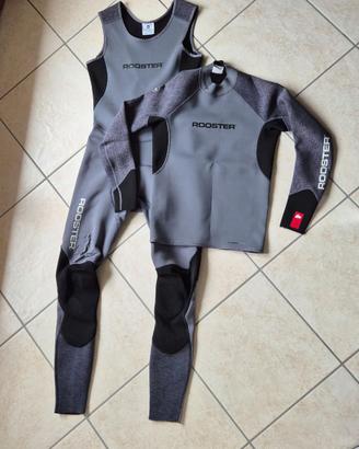 Longjohn + Top Rooster ThermaFlex Tg. S in neopren