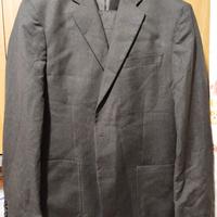 Completo elegante uomo, taglia 54, nero, 100% lana