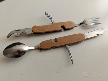 posate tascabili da campeggio 