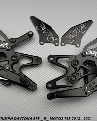 Pedane arretrate TRIUMPH DAYTONA 675 / R 2013 2021