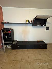 PARETE ATTREZZATA PER SOGGIORNO