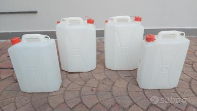 Taniche in plastica 2x30lt  + 2x15lt