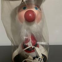 Lampada vintage Bambola Babbo Natale anni 70