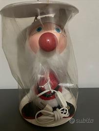 Lampada vintage Bambola Babbo Natale anni 70
