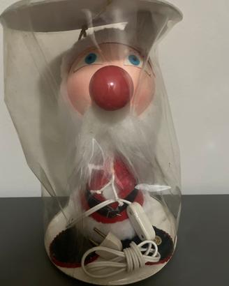 Lampada vintage Bambola Babbo Natale anni 70