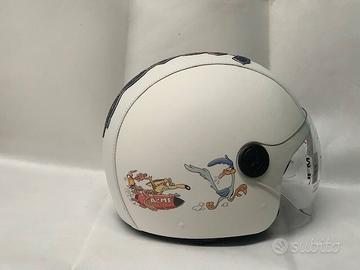 casco rivestito ecopelle willy coyote road runner 